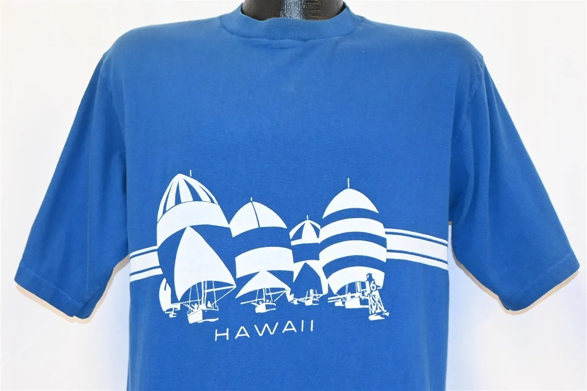 80s Hawaii Sailboat Crazy Shirts Sailing Vacation t-shirt Large