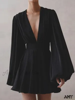 Amy Fashion - Elegant Pleated High Waist Dresses
