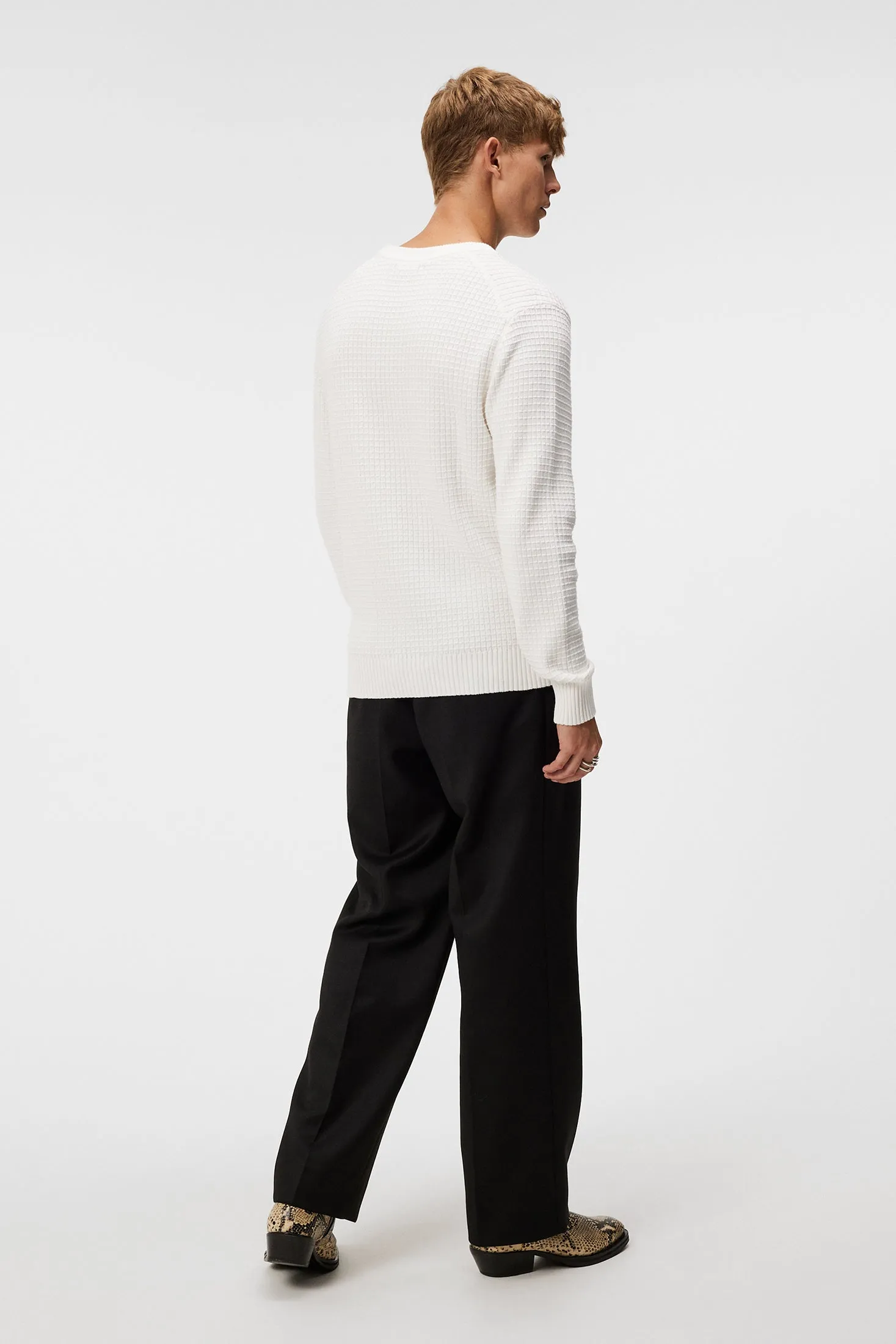 Archer Structure Sweater / Cloud White