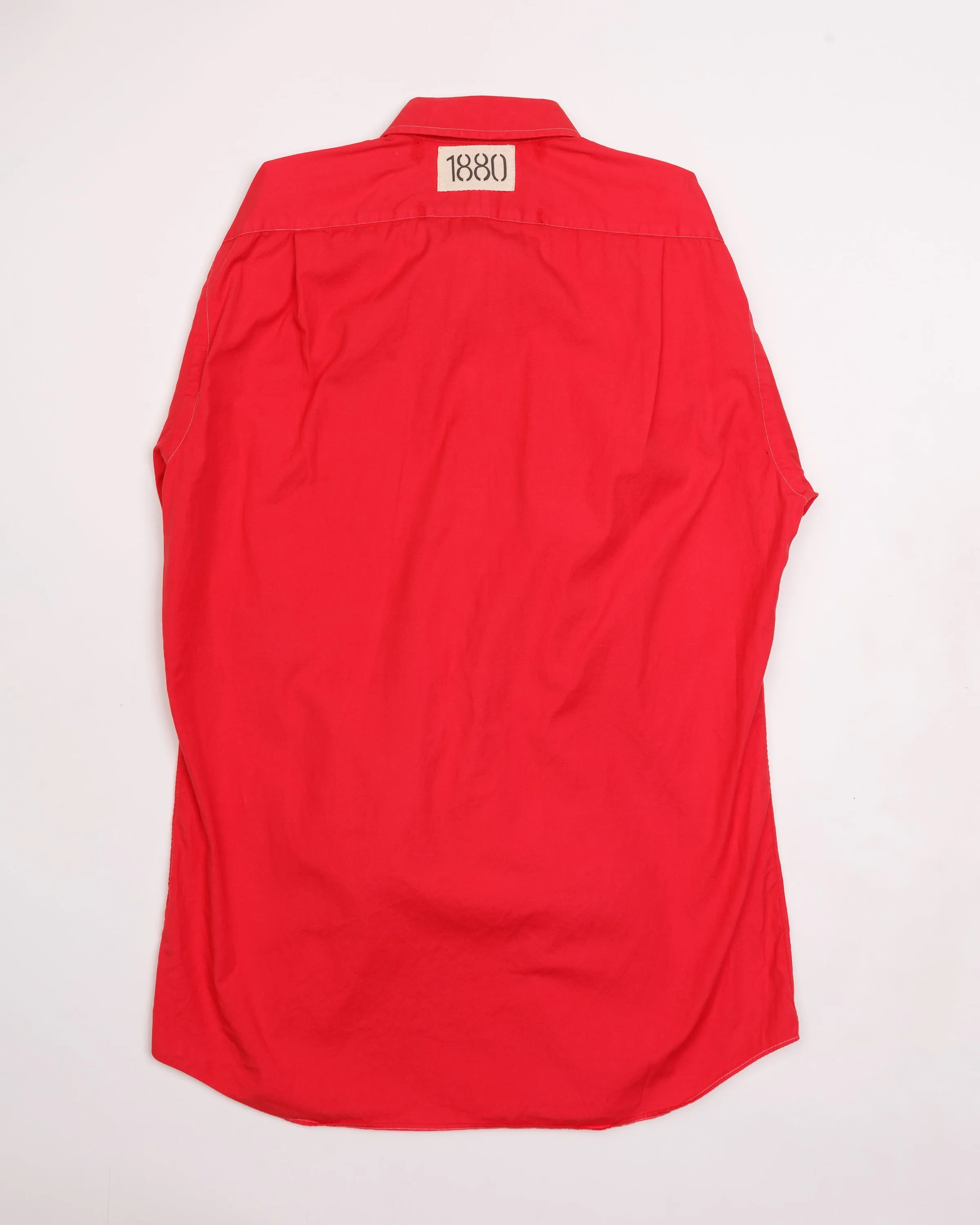 Bedazzled Red Dress Shirt