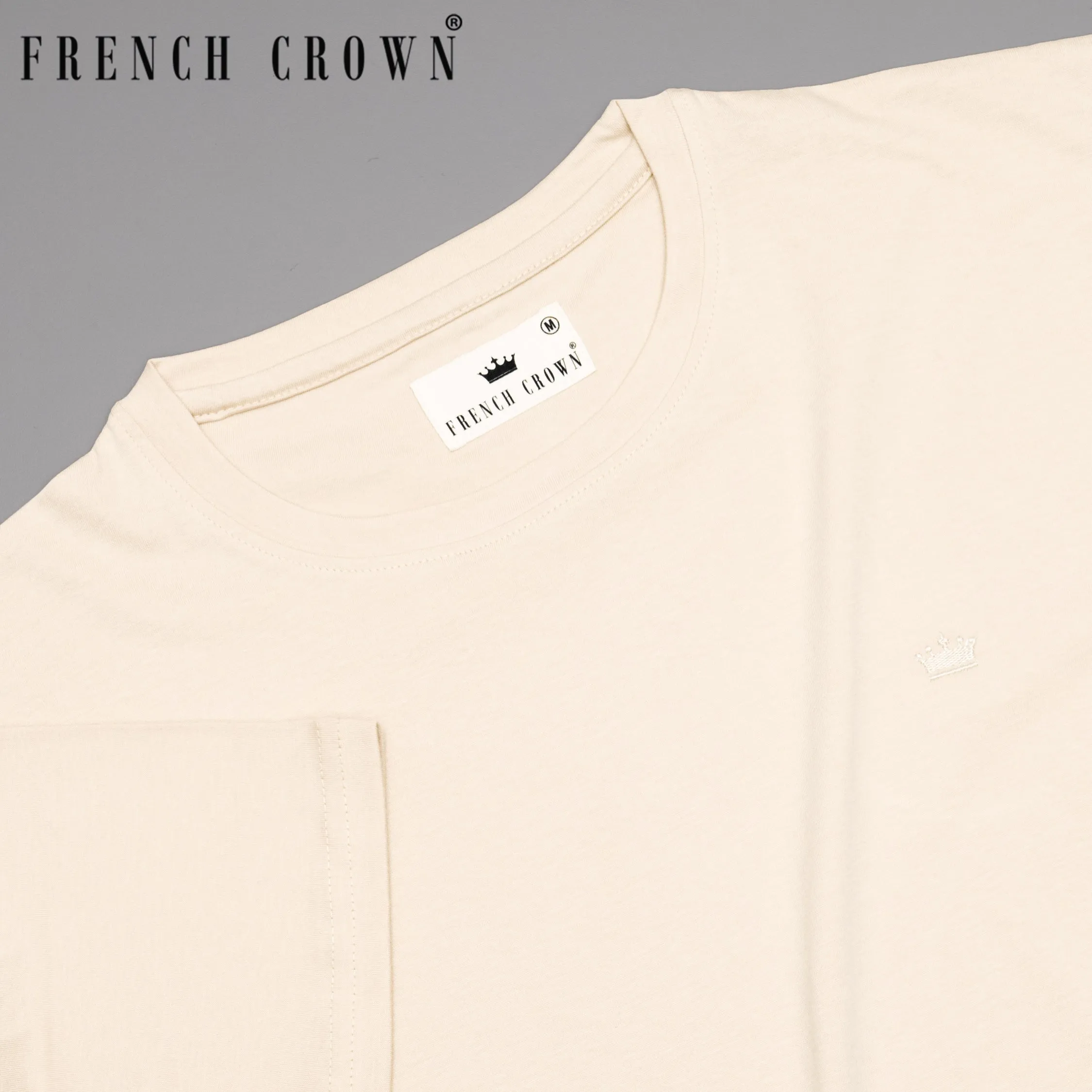 Beige Super Soft Premium Organic Cotton T-shirt