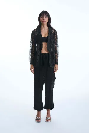 Black Lace Blazer