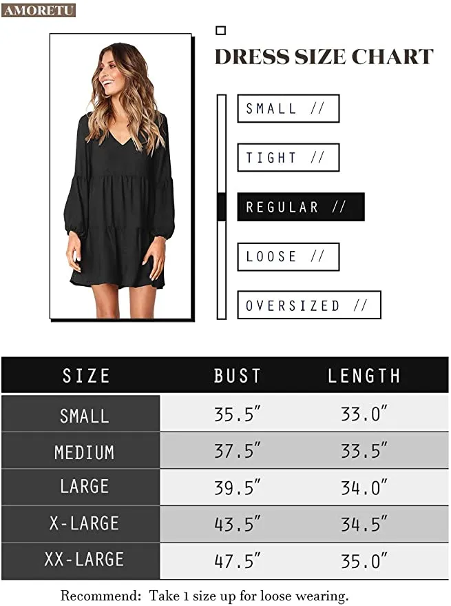 Black Sleeveless Women Summer Tunic Dress V Neck Casual Loose Flowy Swing Shift Dresses - Amoretu