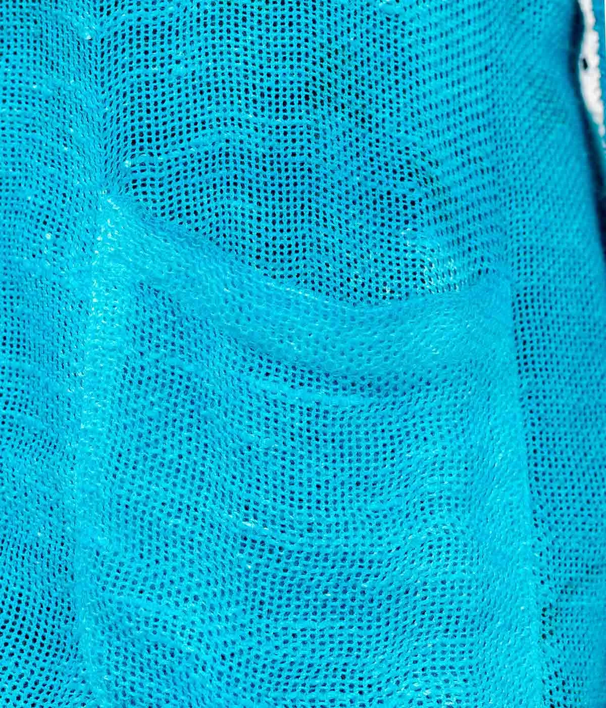 Blue Linen Net Blazer