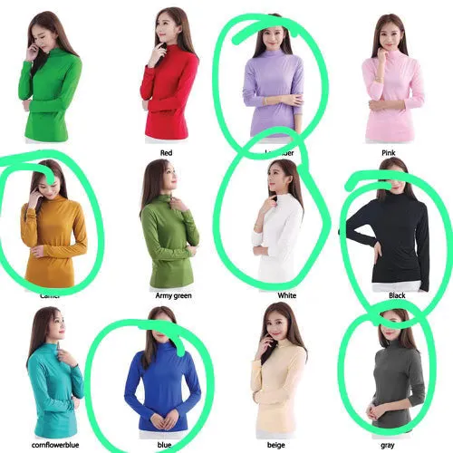 Blue Turtle Neck Top