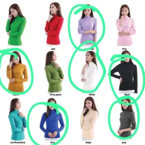Blue Turtle Neck Top