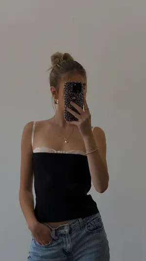 Bralette Layering Top | Black