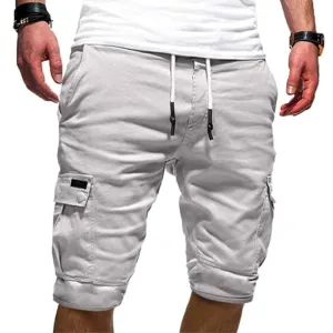 Cargo Shorts Summer Beach Streetwear With Drawstring Men's Comfortable