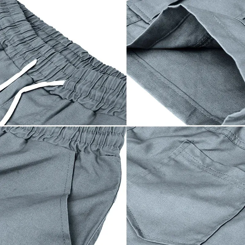 Cargo Shorts Summer Beach Streetwear With Drawstring Men's Comfortable