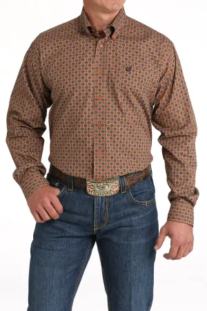 Cinch Men's Geometric Print Button-Down Western Shirt MTW1105821