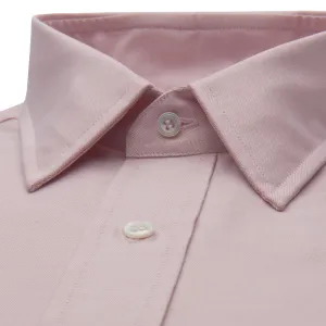 Classic Fit Plain Oxford Button Cuff Shirt in Pink