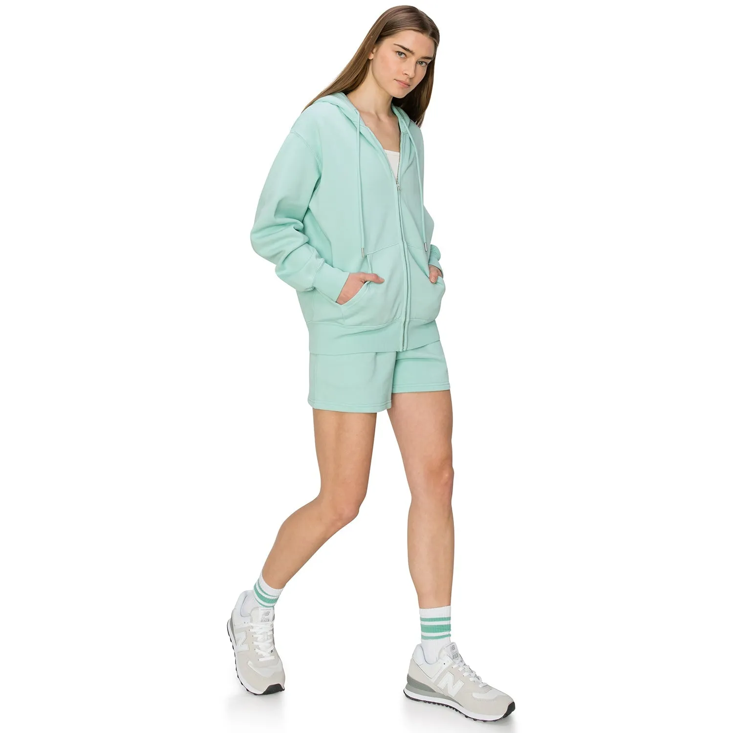 Cloud Fleece Zip Up Hoodie - Adriatic Blue