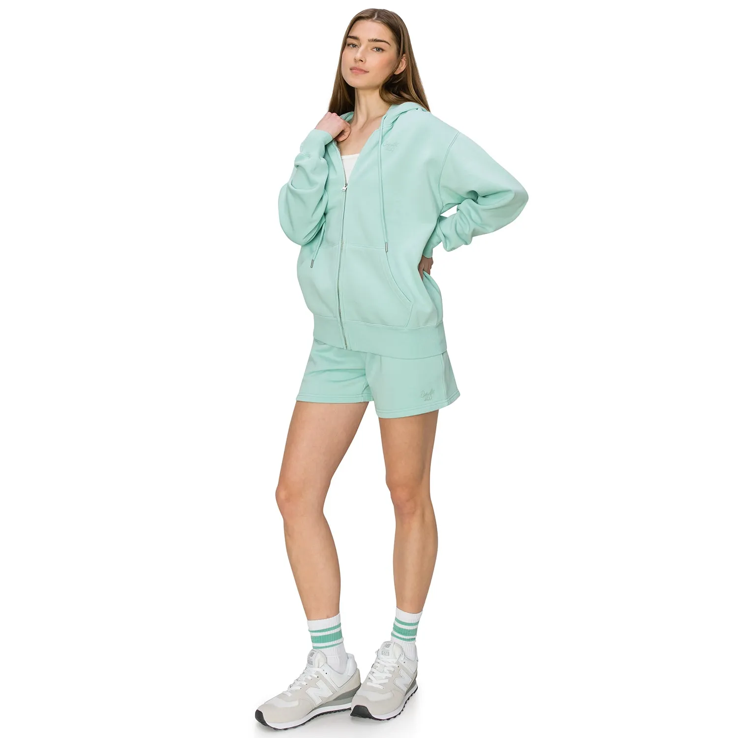 Cloud Fleece Zip Up Hoodie - Adriatic Blue