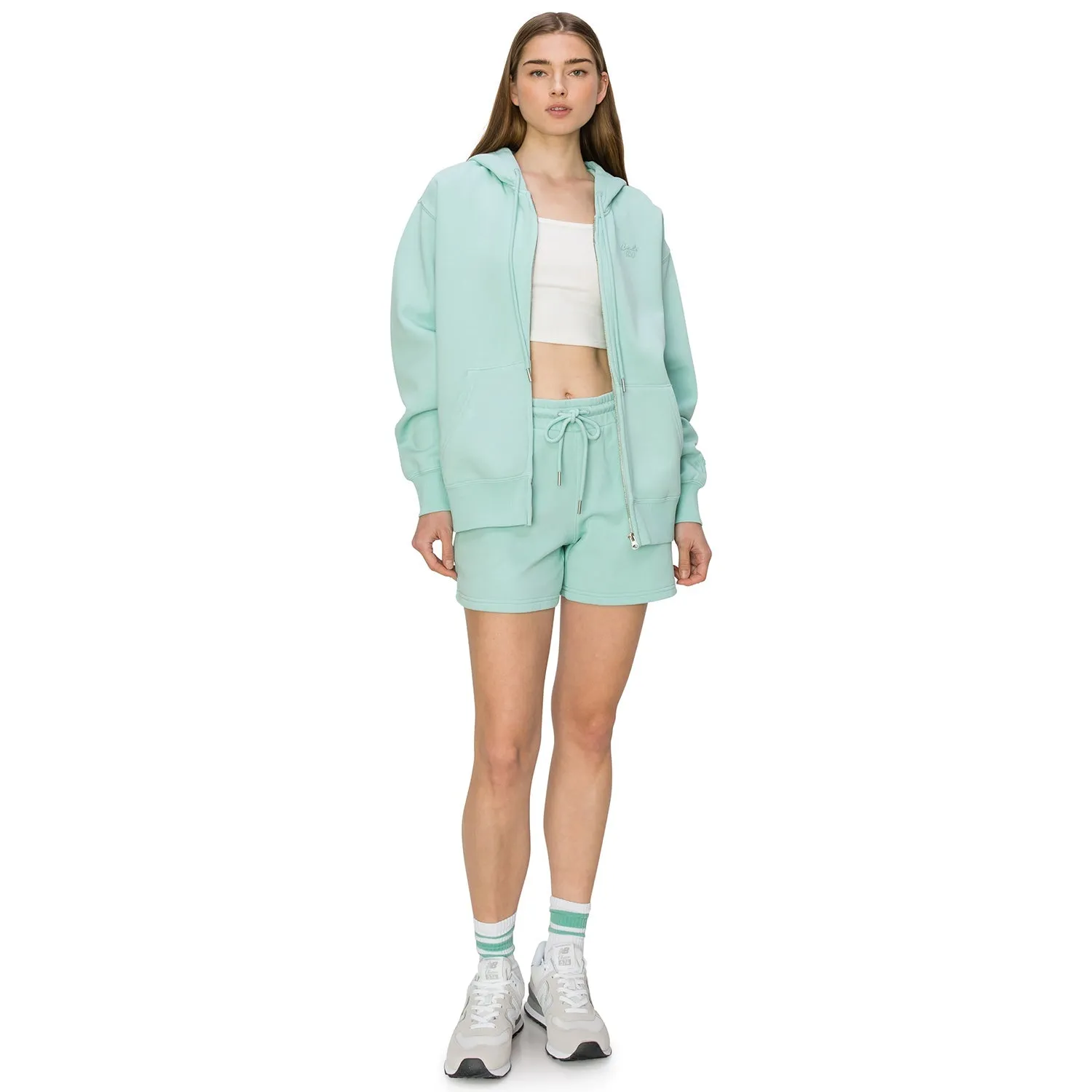 Cloud Fleece Zip Up Hoodie - Adriatic Blue