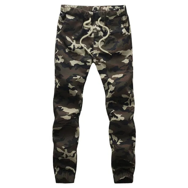 Cotton Mens Jogger Autumn Pencil Harem Pants Men Camouflage Military Pants Loose Comfortable Cargo Trousers