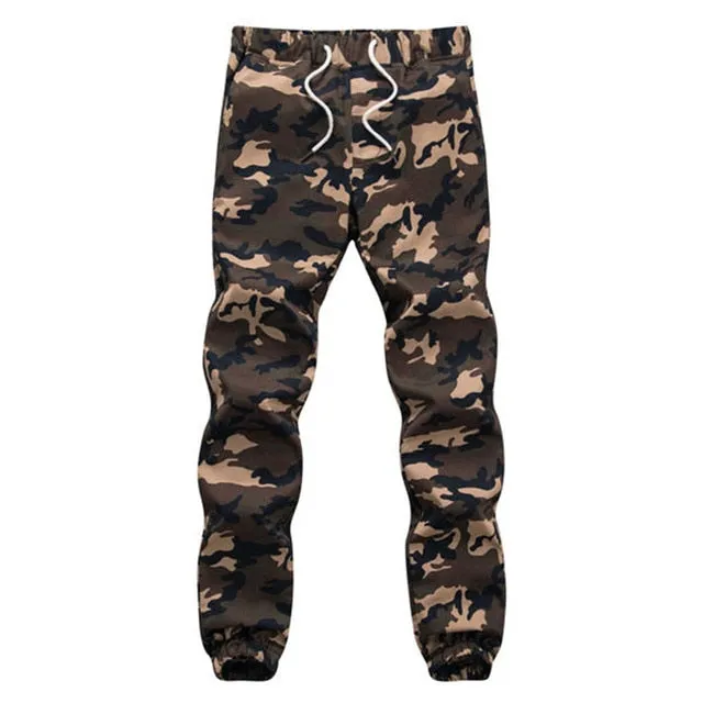 Cotton Mens Jogger Autumn Pencil Harem Pants Men Camouflage Military Pants Loose Comfortable Cargo Trousers