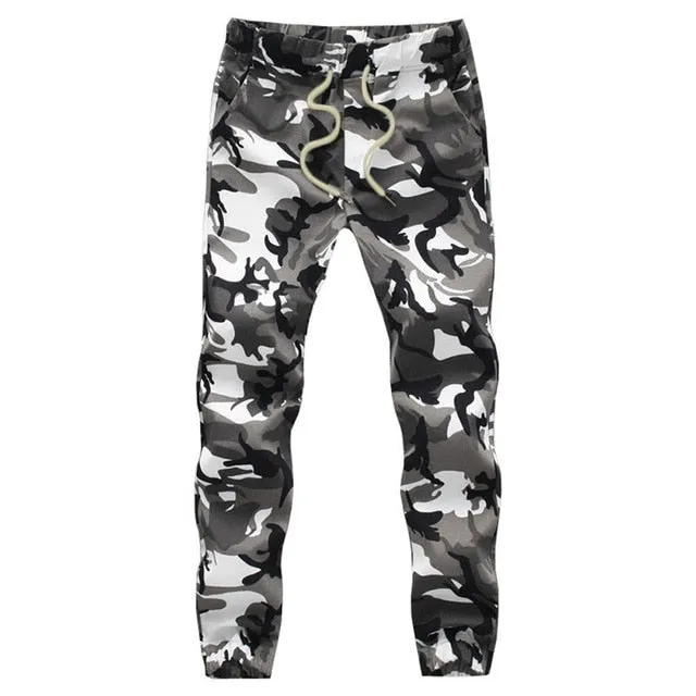 Cotton Mens Jogger Autumn Pencil Harem Pants Men Camouflage Military Pants Loose Comfortable Cargo Trousers
