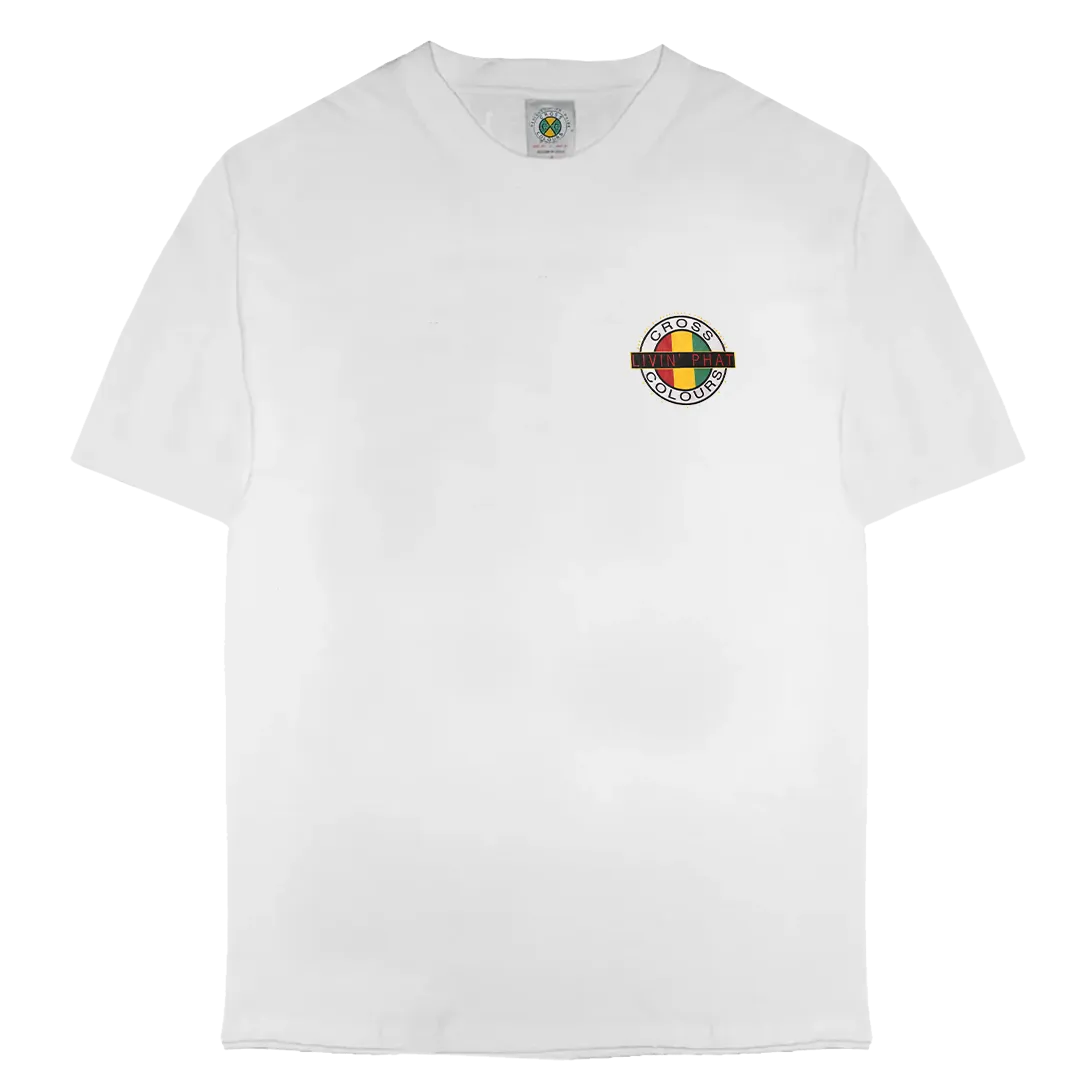 Cross Colours Livin Phat T Shirt - White