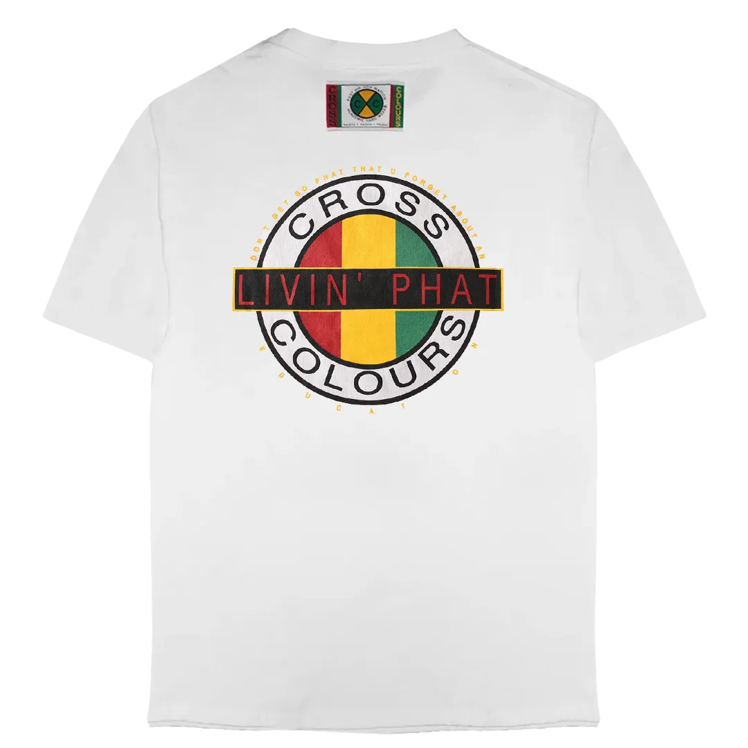 Cross Colours Livin Phat T Shirt - White