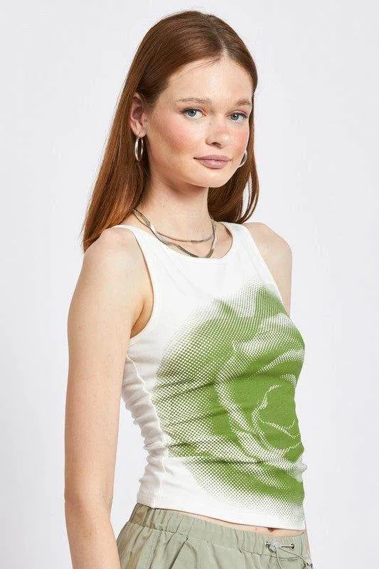 Emory Park | Screen Print Boat Neck Tank Top