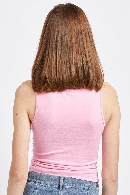 Emory Park | Screen Print Boat Neck Tank Top
