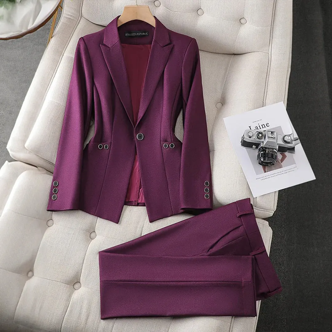 Ensemble blazer et pantalon élégant LAURA
