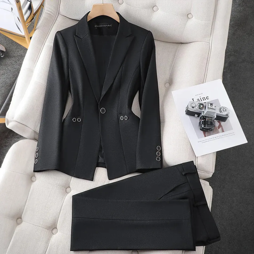 Ensemble blazer et pantalon élégant LAURA