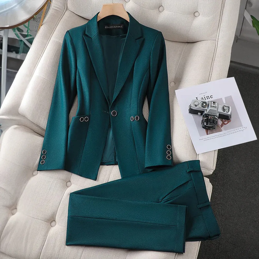 Ensemble blazer et pantalon élégant LAURA