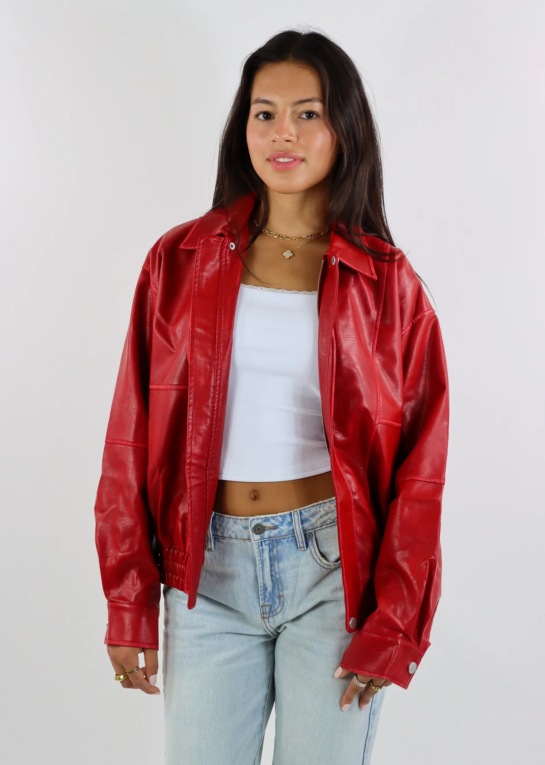Envy The Leaves Bomber Jacket ★ Red