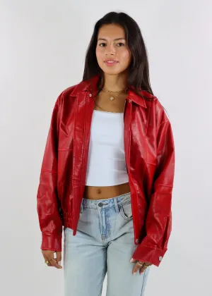 Envy The Leaves Bomber Jacket ★ Red