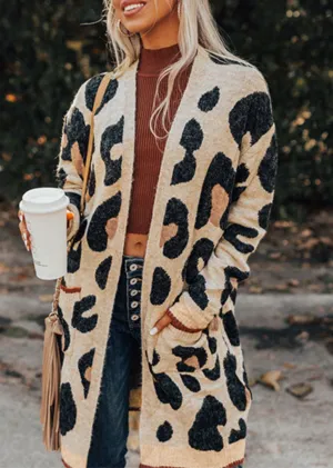 (Final Sale) Leopard Open Cardigan