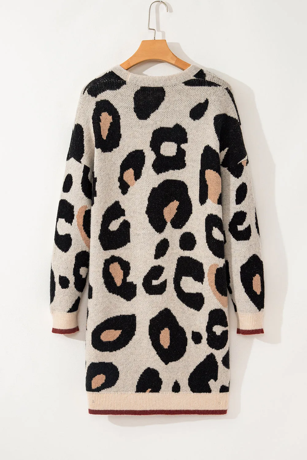 (Final Sale) Leopard Open Cardigan