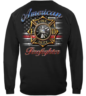 Firefighter Vintage Tattoo Art Classic Long Sleeve Shirts