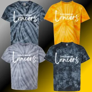 Floyd Lancers - Simple Script Tie Dye Tee (Youth & Adult) - MADE TO ORDER/TWO WEEKS