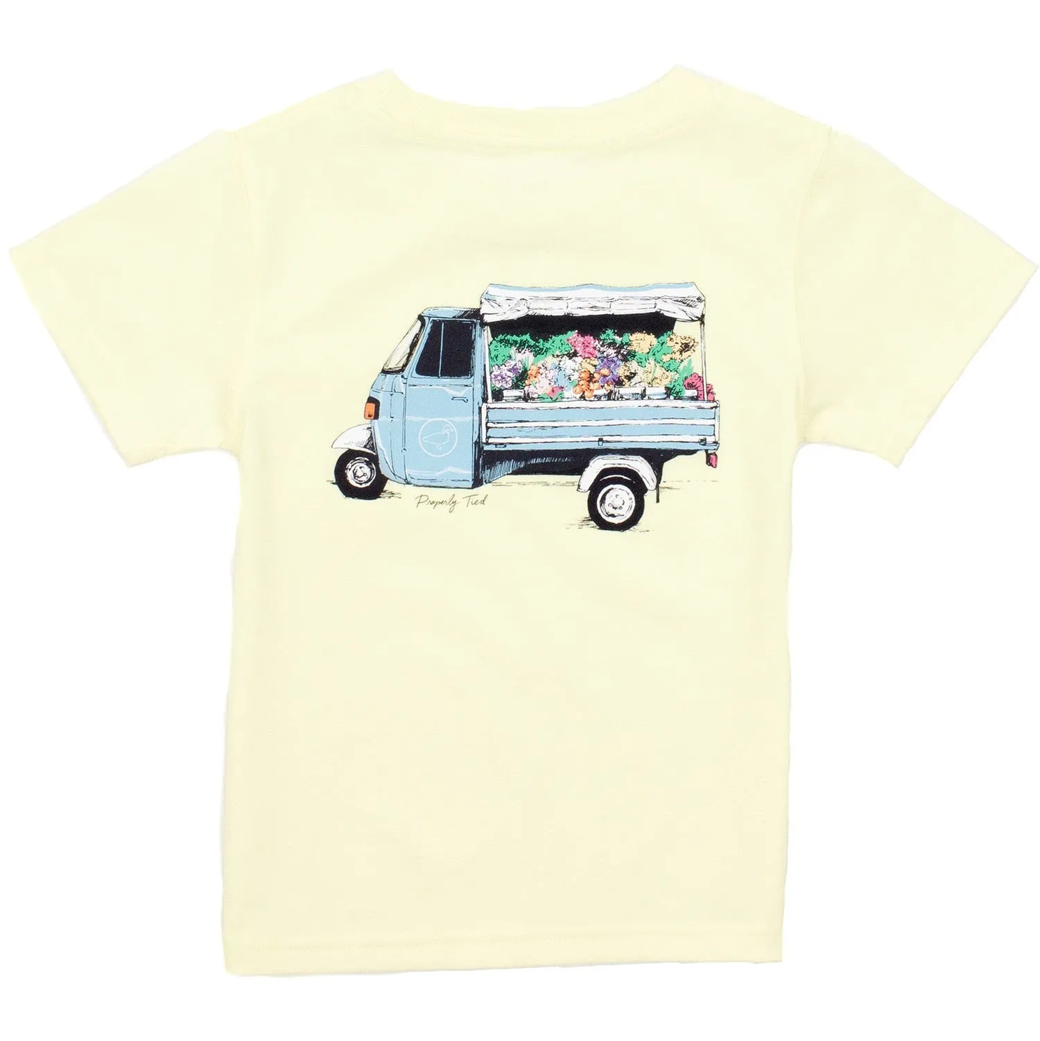 Fresh Florals Yellow Short Sleeve T-shirt