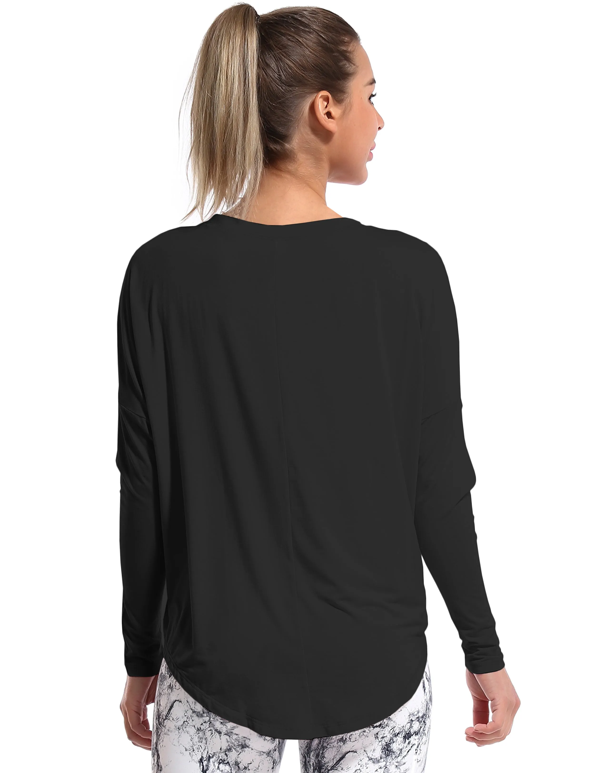 Golf Batwing Tunic Tops black_Golf