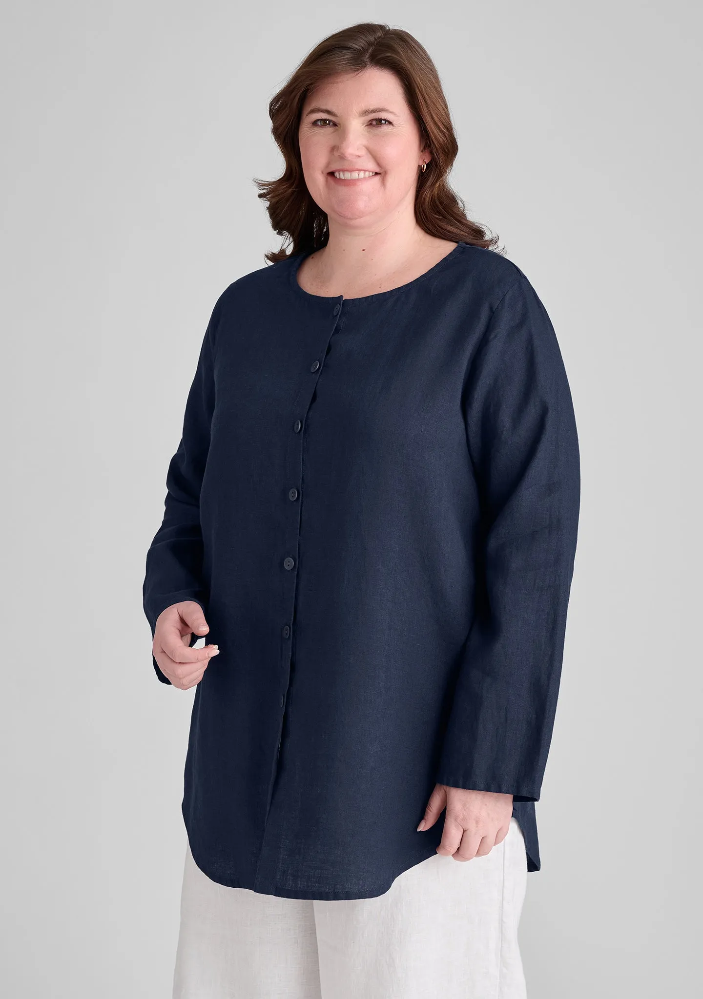 Gotcha Blouse - Linen Cardigan