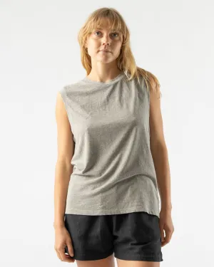 Jungmaven Heathered Malibu Muscle Tee in Athletic Gray