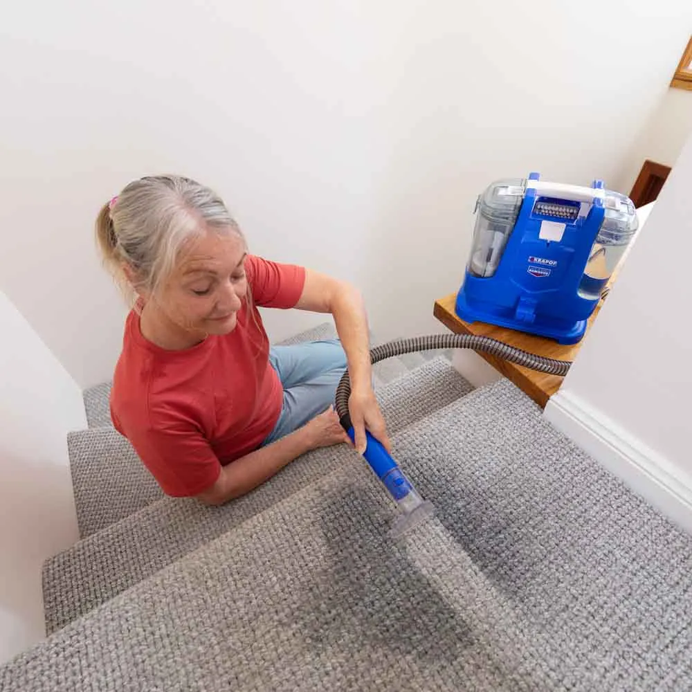 KRAPOF® Spot & Stain Portable Remover for Tough Cleaning Challenges   BONUS Cleaning Solution