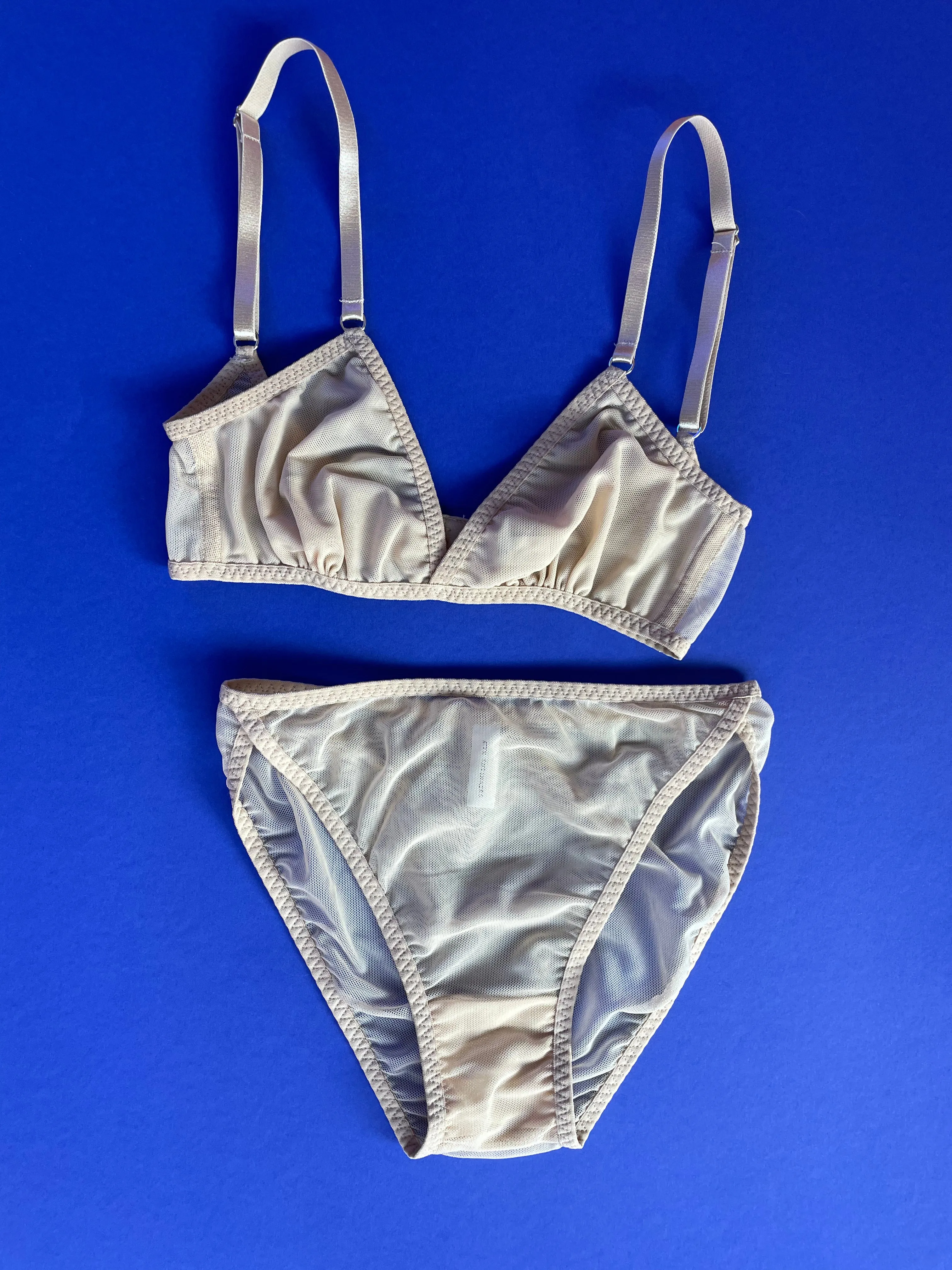 Kye Intimates: Daily Mesh Triangle Bra - Ecru