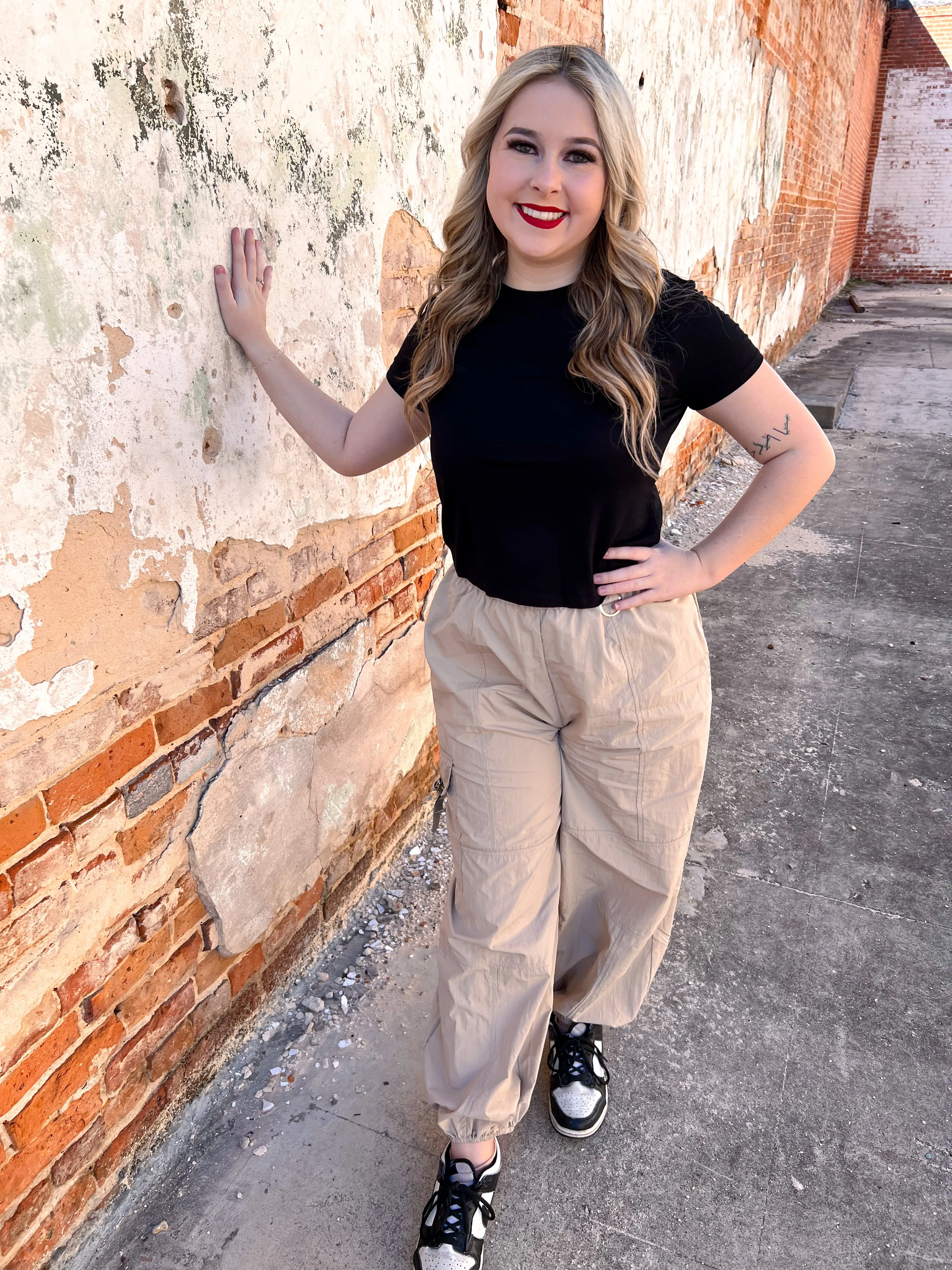 Lara Balloon Cargo Pants with Pockets
