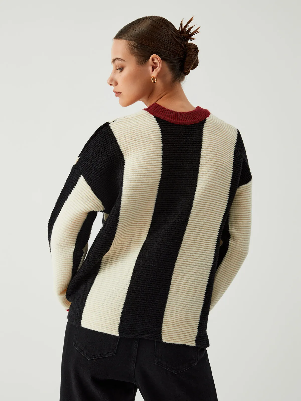 Leisure Charming Pinstripe Sweater
