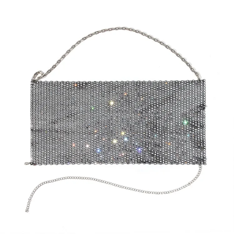 Leqoel Rhinestone Tops for Women 2022 Fashion Sleeveless Halter Hollow Out Shiny Metal Cropped Mesh Tank Sexy Backless Top