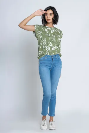 Light Blue Denim Narrow Jeans