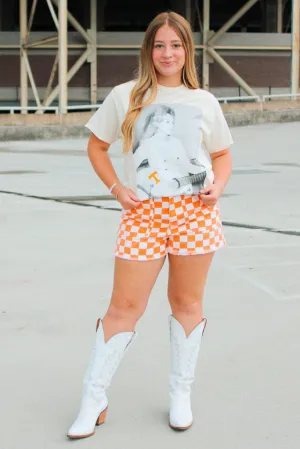 LivyLu Dolly Parton Tennessee Tattoo Guitar Tee