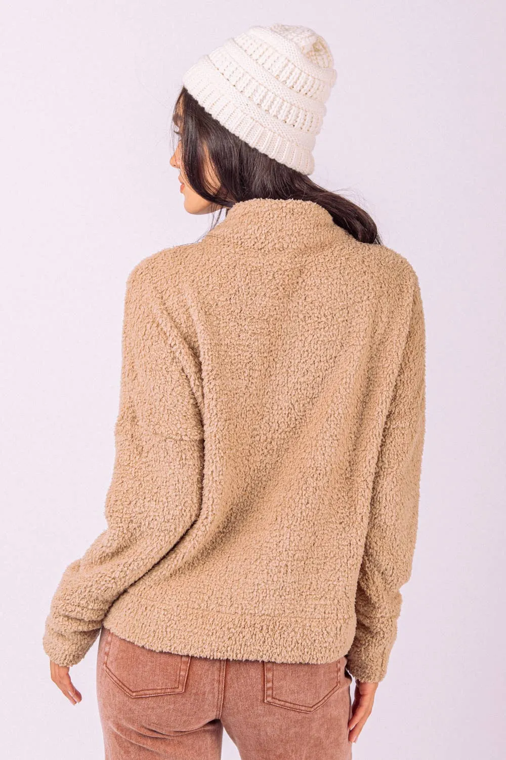 LONG SLEEVE SUPER SOFT MOCK NECK TOP
