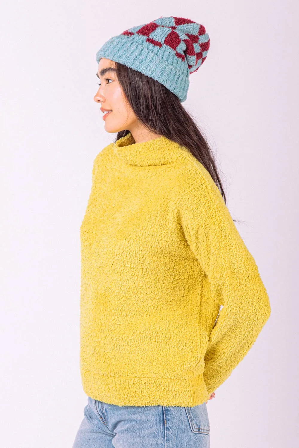 LONG SLEEVE SUPER SOFT MOCK NECK TOP