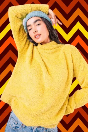 LONG SLEEVE SUPER SOFT MOCK NECK TOP