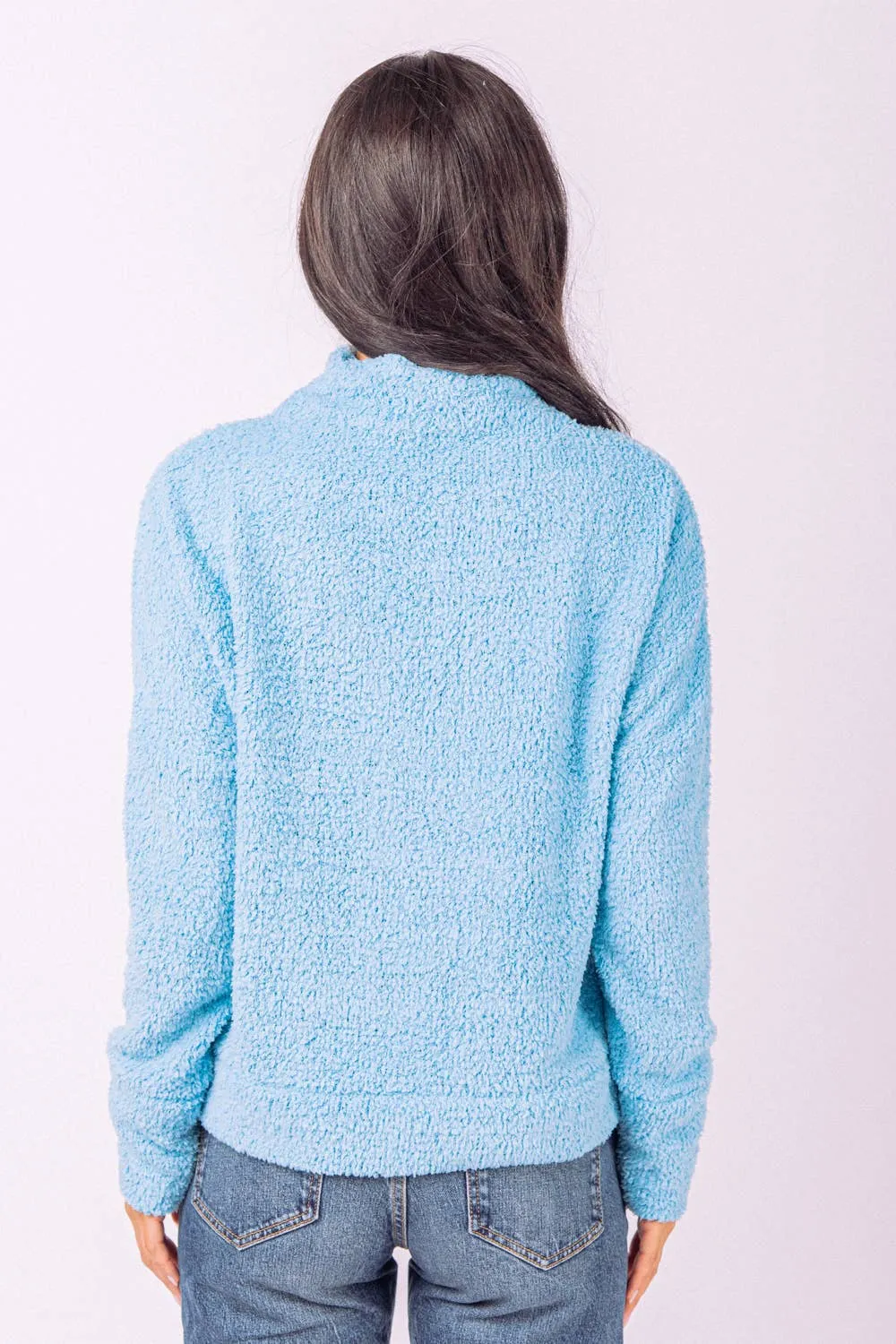 LONG SLEEVE SUPER SOFT MOCK NECK TOP