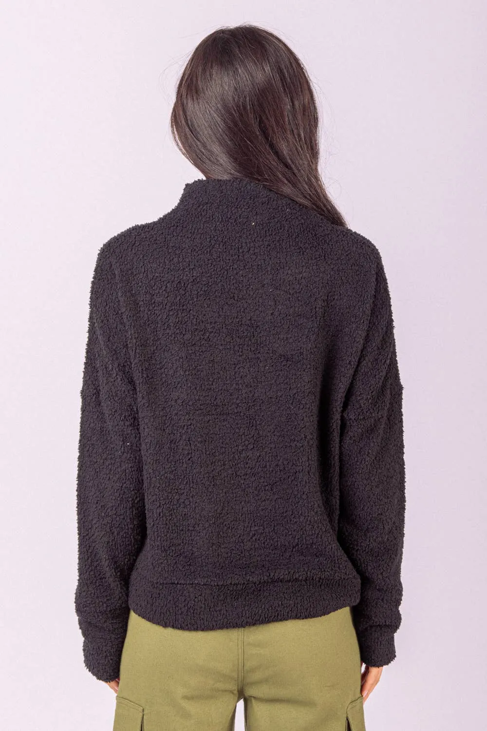 LONG SLEEVE SUPER SOFT MOCK NECK TOP